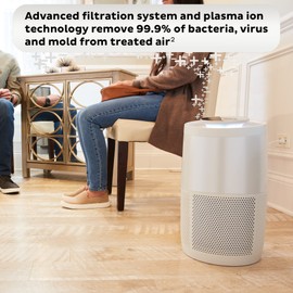 Instant HEPA Quiet Air Purifier From the Makers of Instant Pot with Plasma Ion Technology for Rooms up to 1140ft2, removes 99% of Dust, Smoke, Odors, Pollen & Pet Hair, for Bedrooms, Offices, Pearl