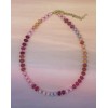 Anthropologie Inspired Gemstone Necklace Rainbow Stone Choker