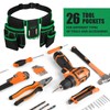 Magnetic Tool Belt for Men, 26 Pockets Heavy Duty Tool