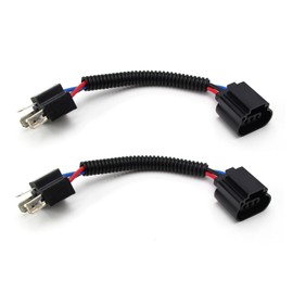 Michigan Motosports Set of H4 9003 To H13 9008 Pigtail Wiring Harness Adapters For H4/H13 Headlight