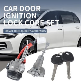 Ignition Switch Lock Cylinder, Driver Side Door Lock Cylinder, Compatible with 2011-2015 Hyundai Elantra, Replace OE 81970-3XA00 81910-3XA00 819703XA00 819103XA00