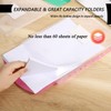 A4 Transparent Folders 11 Holes Expandable Large Capacity Binder Pocket