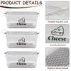 Yomjarl 3 Pack Cheese Container Airtight with Draining Basket Cream