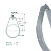 Highcraft ITSO-FQ34-10 Swivel Loop Pipe Hanger, Epoxy Coated Steel, 3/4
