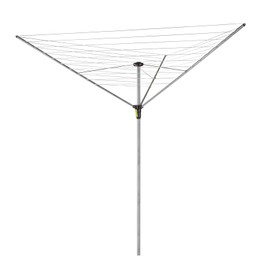 Minky Easy Breeze 115 Ft. Round 3 Arm Rotary Clothesline, Umbrella Drying Rack for Laundry, Easy Operation