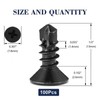 #8 x 1/2" Sheet Metal Screws 100Pcs 410 Stainless Steel