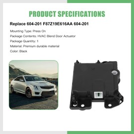 SCITOO HVAC Heater Blend Door Actuator for Ford for Explorer 1998-2001, for Ford for Ranger 1998-2002, for Mercury for Mountaineer 1998-2001 604-201 Heater Blend Door Levers