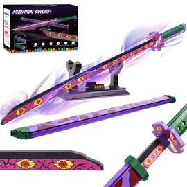 Jorumo Sword Building Set, 39in Kokushibo Sword Building Block with Scabbard and Stand, Handmade Cosplay Anime Sword Toy Building Set for Collecting and Gifting, 789 pcs