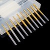 CBRIGHT 10 Pieces End Mill CNC Router Bits, 1/8 Inch