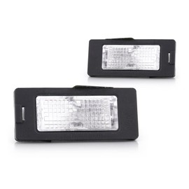 KarParts360 For Volkswagen Jetta 2011 2012 2013 License Plate Lights Driver and Passenger Side | Pair | CAPA | Bulb Type | With Bulb(s) | Replacement For VW2870113, VW2870113C | 5N0943021B