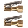 Air Chuck with Clip,2PCS Air Chuck Brass Internal Thread Tire