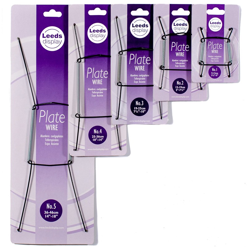 Leeds Display : PW20BKL : Wire Plate Hanger No.2 :
