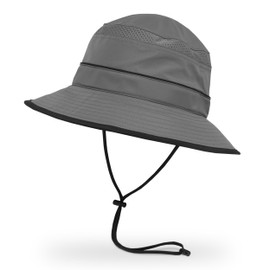 Sunday Afternoons Solar Bucket Hat, Charcoal/Black, Medium