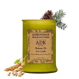 ADK Balsam & Fir Scented Candle, 20 Oz Natural Aromatherapy Candle for Home Decor & Kitchen Décor, Relaxing Plant-Based Wax Candles Perfect for Gift Giving