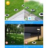 Biling Solar Outdoor Lights 12 Pack, Bright 12 LEDs Solar