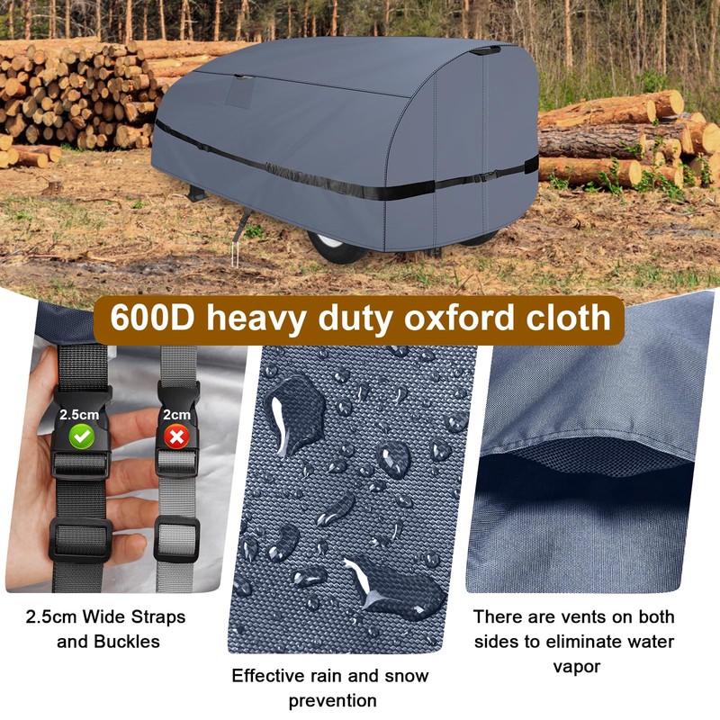 600D Waterproof Log Splitter Cover, Heavy Duty Wood Splitter Guard15-45
