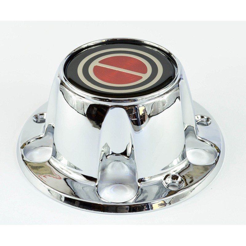BB Auto New Wheel Hub Center Cap Chrome Red Replacement