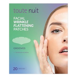 Toute Nuit Facial Wrinkle Flattening Patches â€" Grooves UNISEX Extra Wide Forehead Coverage (Anti-Wrinkle Patches/Face Tape)