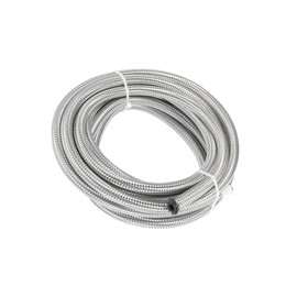 Motoforti 16ft 4AN Braided Stainless Steel CPE Oil Fuel Gas Line Hose Long-lasting