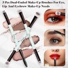 START MAKERS Makeup Brush Set 5Pcs, Dual-Ended Foundation Contour Concealer