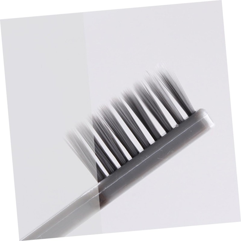 Baluue 4pcs Portable Bamboo Charcoal Toothbrushes for Travel Ergonomic Design