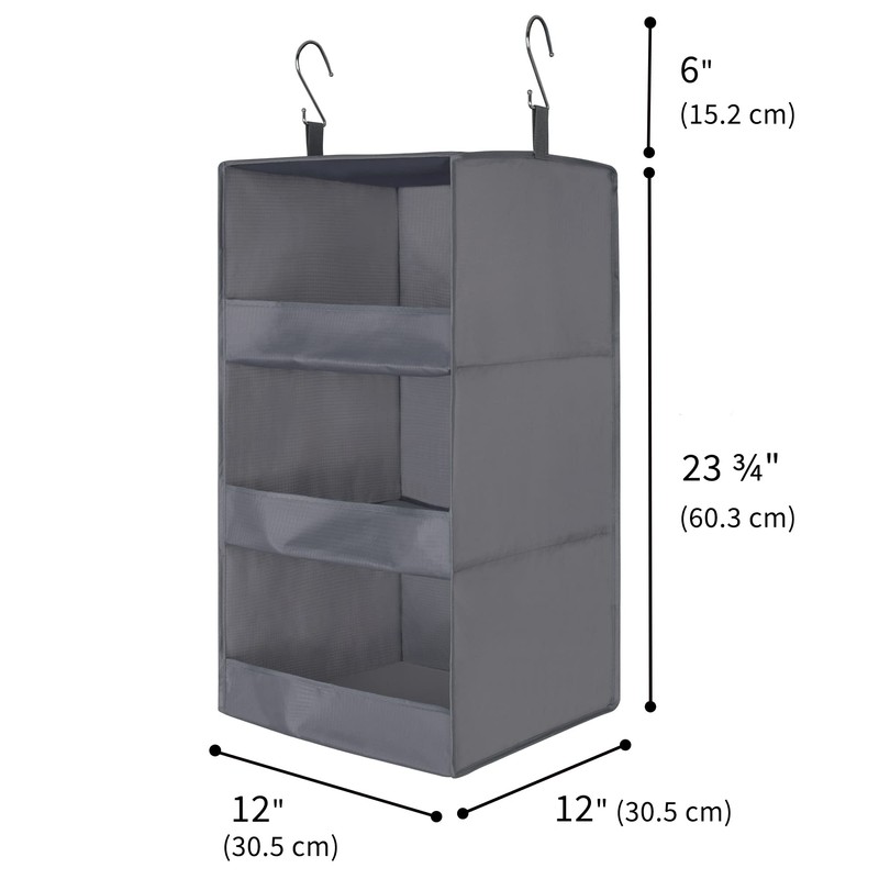 GRANNY SAYS 3-Shelf Hanging Closet Organizer, Pack of 1 Hanging