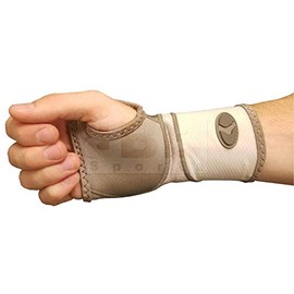 Mueller Life Care Contour Wrist Support Sleeve, Taupe - X-Large 9.5-10.5"