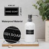 Waterproof Labels for Bottles Bathroom Kitchen 24 PCS Minimalist Organization