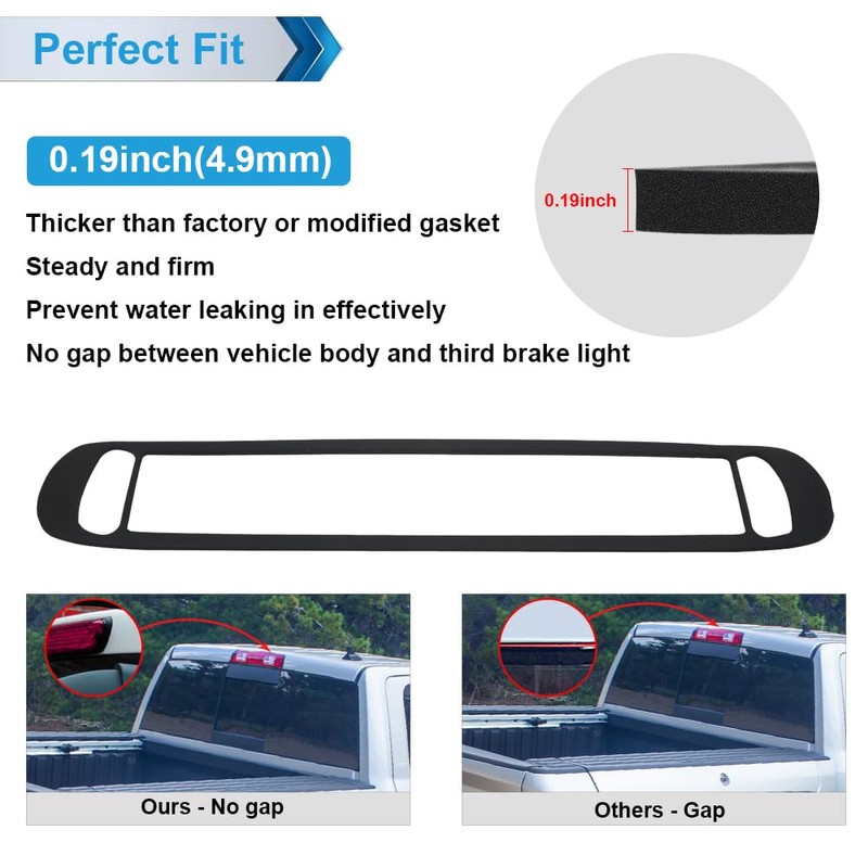 MbuyDIY 3rd Third Brake Light Gasket Seal Compatible with 2007-2013