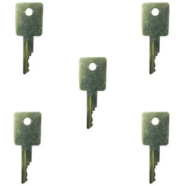 LEFITPA 5 Pack Replacement 58917261 Ignition Key for Bobcat 320 322 E45 E50 T2250 TL360 3450 V417 5600 730 7753 843 853 A220 1600 2000 2400 2410 1213 MT50 MT52 S130 T110 T200 T300 T870 Models