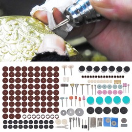Sanding Drill Set, 375Pcs Mini Tool Metalworking Tools Repair Kit for Small Crafts and Projects, Spot Welding Equipment Rotary Tool Accessories Jewellery Making Tools