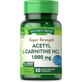아세틸 L-카르니틴 HCL 1000mg 30캡슐 고함량 미국산 Acetyl L-Carnit Acetyl L-Carnitine HCL 1000mg 30 Capsules High Dosage Imported from USA