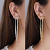 2 Pcs Bow Earrings for Women 14K Silver Gold Bow