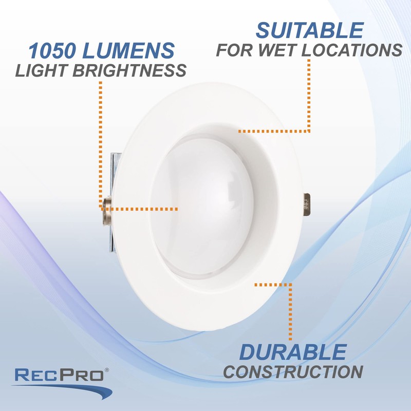 RecPro RV 6" 12V LED Recessed Ceiling Light | 6