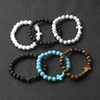 VELESAY 6 Pieces Lava Stone Beads Bracelets Beads Lava Tiger's
