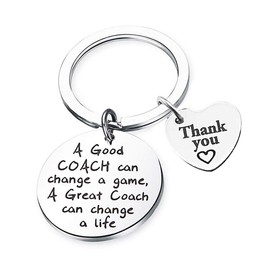 Softball Coach Thank You Gifts - Thank You Coach Keychain Gifts A Great Coach is Hard to Find Keychain New Year Christmas Gifts