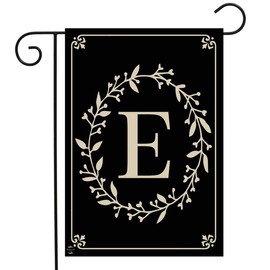 Briarwood Lane Classic Monogram Letter E Garden Flag Everyday 12.5" x 18"