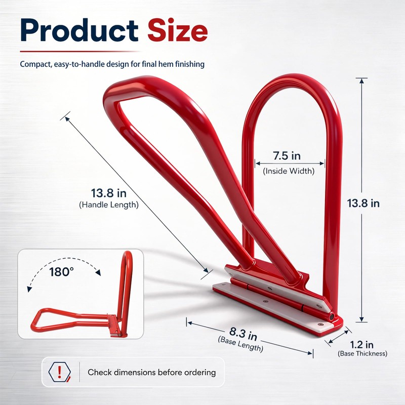Roof Eaves Seam Bender HTSL25E2, Red Metal Roofing Drip Edge