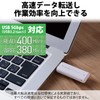 ELECOM External SSD 500GB Portable USB 5Gbps / USB3.2 (Gen2)