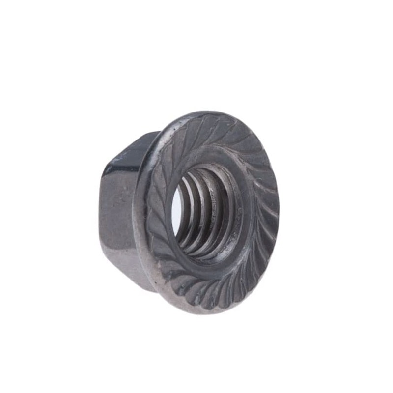 M8 Serrated Flange Nuts, 17.9mm x 13mm A2 Stainless Steel