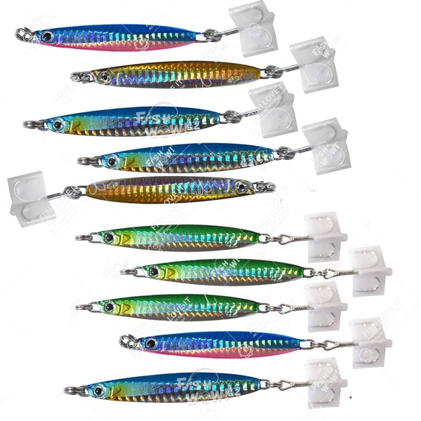 Fish WOW! 10pcs 1.5oz Colt Sniper jigs 42g coltsniper jig