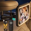 TAZENI Baby Car Mirror With Light for Baby Rechargeable Baby