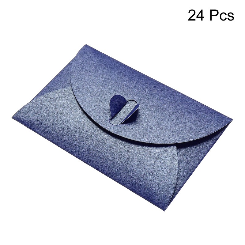 PATIKIL Mini Envelopes, 24 Pack Heart Clasp Tiny Items Storage