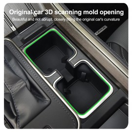 smabee Center Console Cup Holder Insert for 2024 2025 2026 Lexus GX 550 GX550 Accessories Silicone Drink Organizer Interior Black