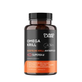 DUMO Aceite de Krill Antártico | Suplemento de Omega-3 de Krill Antártico | 60 Cápsulas 1000 mg de (EPA y DHA) con Fosfolípidos y Astaxantina | Fórmula Premium | Alta Pureza | 2 Meses de Uso