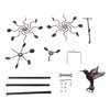 Wind Spinners Iron Hummingbird Metal Windmill Wind Sculpture for Outdoor