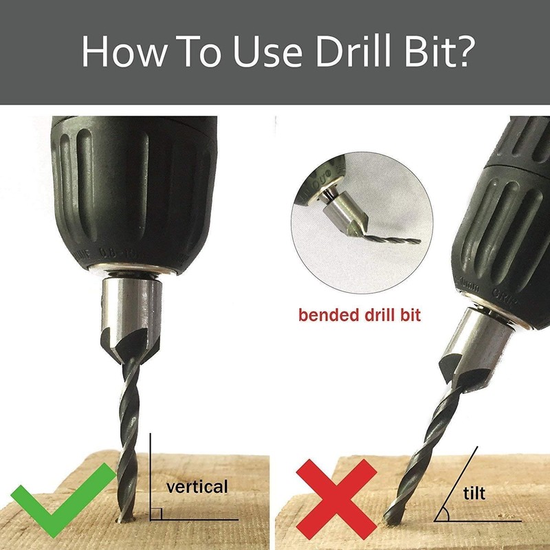 Malayas-Countersink Drill Bits, 7Pcs Woodworking Drill Bits Set, Woodworking Chamfer,