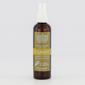 Bronceador Natural Carrot FPS 20+ | con β-Caroteno y Vitaminas | Ideal para Adultos | 125 ml