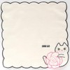 [ANNA SUI] 109482-0011-02 Towel Handkerchief, Rose & Cat Embroidery (White),