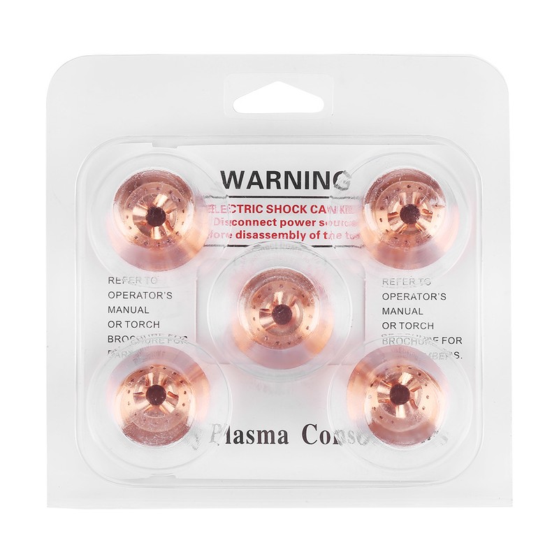 5pcs Plasma Shield Cup Cap for MAX65/85/105 Cutting Torch Consumables
